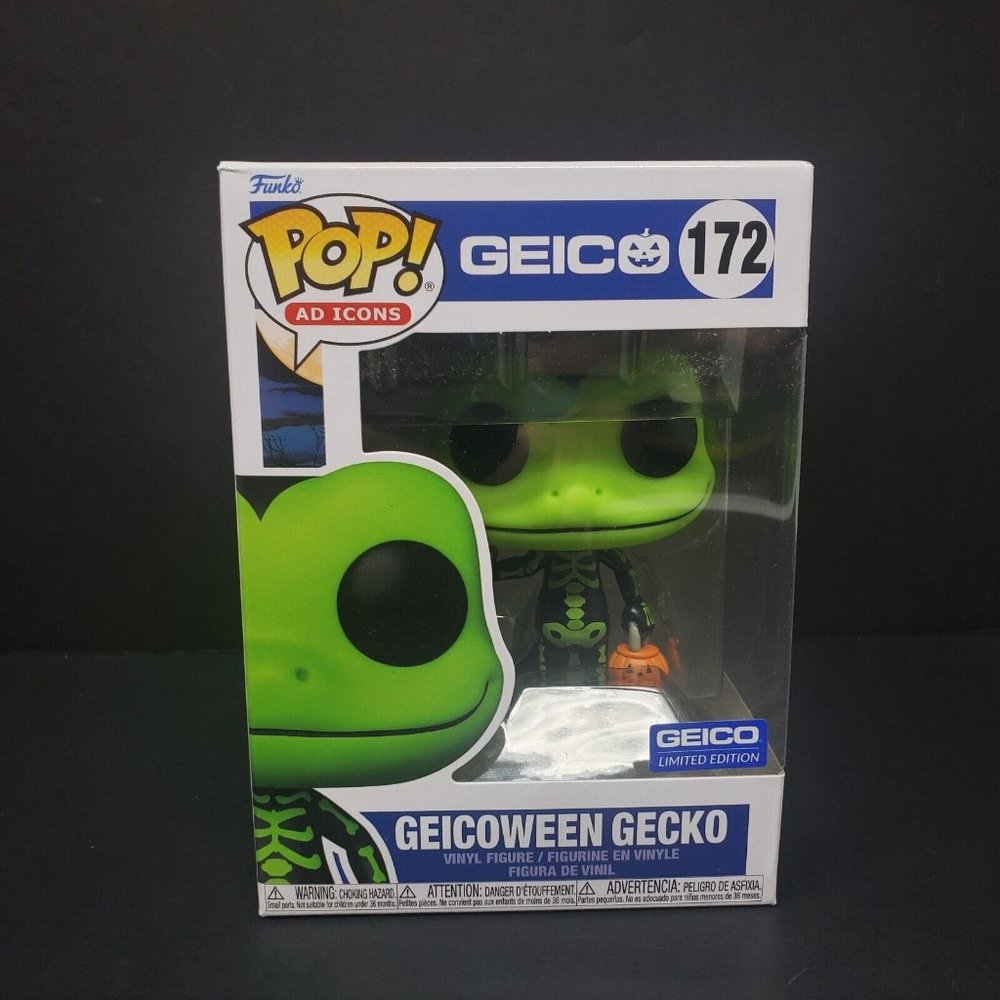 Geicoween Funko Pop! Green Geico Gecko #172 Limited Edition New Sealed